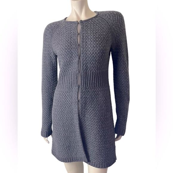 Spectacular Sutton Cashmere Gray Car Coat in Like New Condition Size Medium - Picture 6 of 9